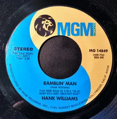 Hank Williams – Ramblin' Man (Vinyl, 7")