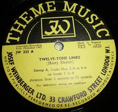 Harry Dexter – Twelve-Tone Links, Groups A & B (Vinyl, 10")