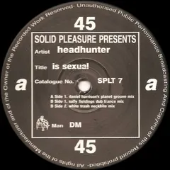 Headhunter – Is Sexual (Vinyl, 12")