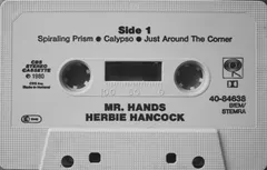 Herbie Hancock – Mr. Hands (Cassette, Album)