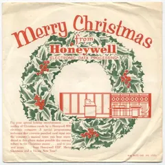 Honeywell 800 Computer – Merry Christmas From Honeywell Electronic Data Processing (Vinyl, 7")