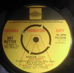 Hot Butter Pye International – Apache / Hot Butter (Vinyl, 7")