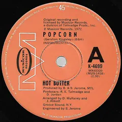 Hot Butter Musicor Records – Popcorn (Vinyl, 7")