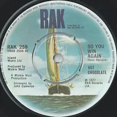 Hot Chocolate – So You Win Again (Vinyl, 7")