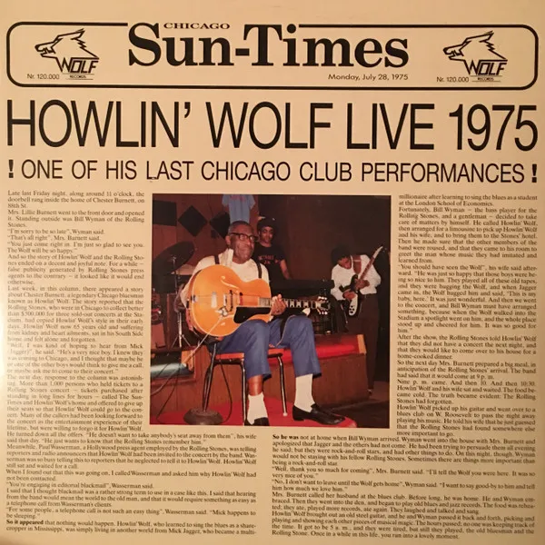 Howlin' Wolf – Live 1975