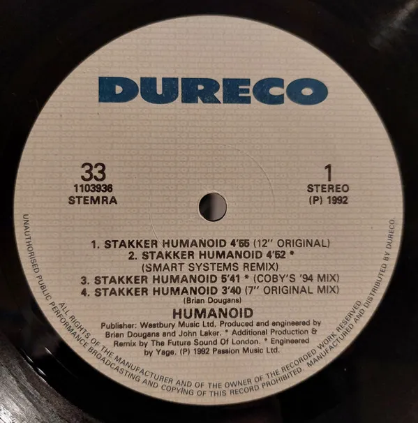 Humanoid – Stakker Humanoid 92