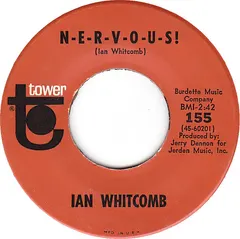 Ian Whitcomb Tower – N-E-R-V-O-U-S! (Vinyl, 7")