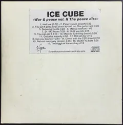 Ice Cube – War & Peace Vol. 2 (The Peace Disc) (CDr, Album)