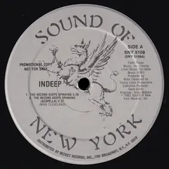 Indeep Sound Of New York – The Record Keeps Spinning (Vinyl, 12")