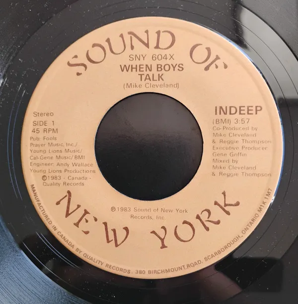 Indeep – When Boys Talk