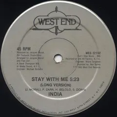 India (2) – Stay With Me (Vinyl, 12")