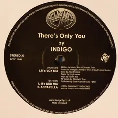 Indigo (2) – There's Only You (Vinyl, 12")
