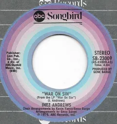 Inez Andrews – War On Sin (Vinyl, 7")