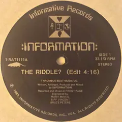 Information (7) – The Riddle? (Vinyl, 12")