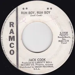 Jack Cook (2) – Run Boy, Run Boy (Vinyl, 45 RPM)
