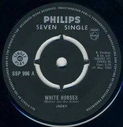 Jacky* Philips – White Horses (Vinyl, 7")