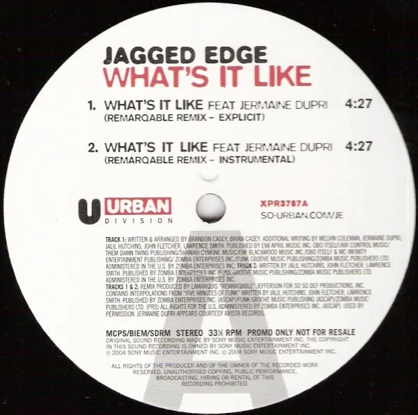 Jagged Edge (2) – What's It Like
