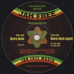 Jah Free – Burn Dem (Vinyl, 7")