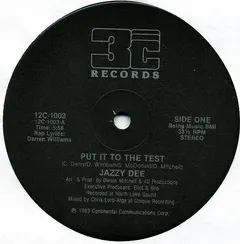 Jazzy Dee 3C Records – Put It To The Test (Vinyl, 12")