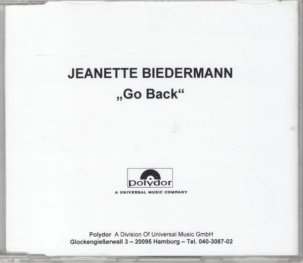 Jeanette Biedermann – Go Back...