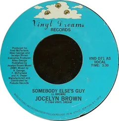 Jocelyn Brown – Somebody Else's Guy (Vinyl, 7")