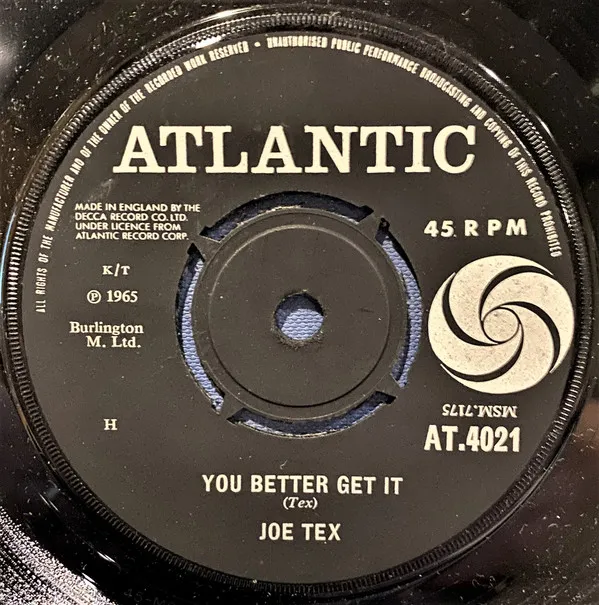 Joe Tex – You Better Get It