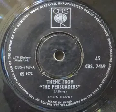 John Barry CBS – Theme From "The Persuaders" (Vinyl, 7")
