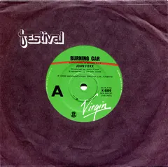 John Foxx Virgin – Burning Car (Vinyl, 7")