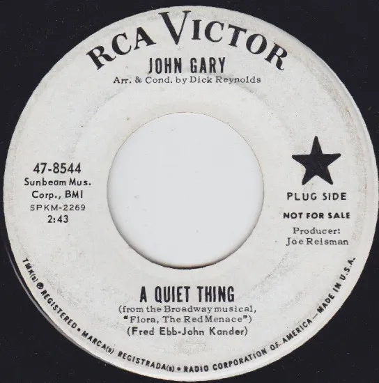John Gary – A Quiet Thing / Long Ago