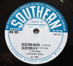 John Matthews (4) – Electro-Auto (Vinyl, 10")