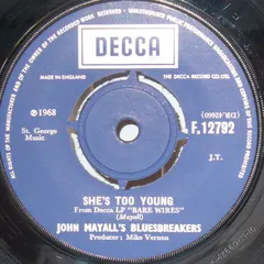 John Mayall's Bluesbreakers* – No Reply / She's Too Young (Vinyl, 7")
