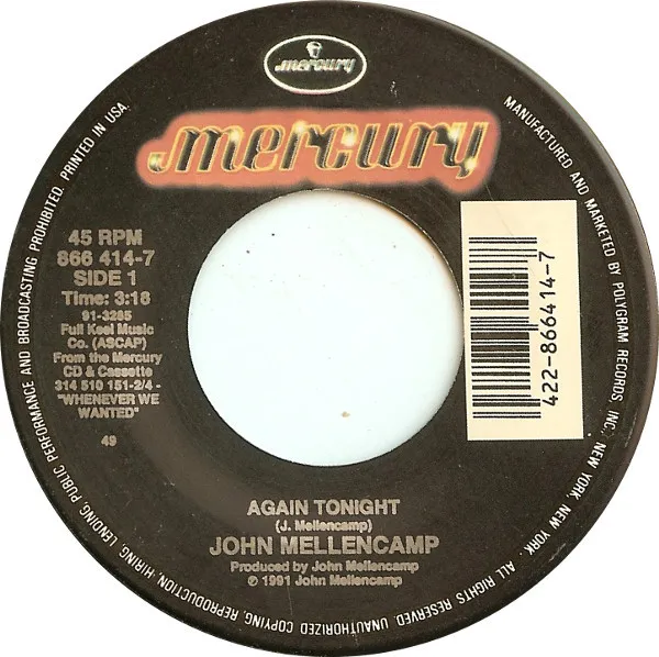 John Mellencamp* – Again Tonight