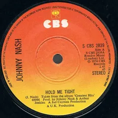 Johnny Nash CBS – Hold Me Tight (Vinyl, 7")