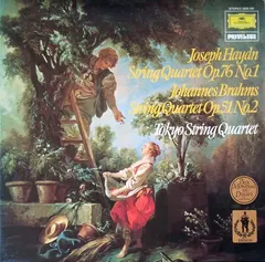 Joseph Haydn / Johannes Brahms – Tokyo String Quartet - String Quartet In G Major, Op. 76 No. 1 / String Quartet In A Minor, Op. 51 No. 2 (Vinyl, LP)