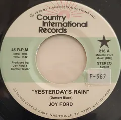 Joy Ford – Yesterday's Rain (Vinyl, 7")