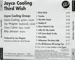 Joyce Cooling – Third Wish (CD, Album)