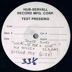 Joyce Sims Sleeping Bag Records – Looking For A Love (Vinyl, 12")