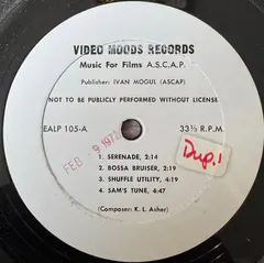 K. L. Asher* – Music For Films (Vinyl, LP)