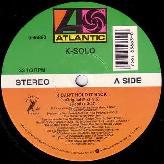 K-Solo – I Can't Hold It Back