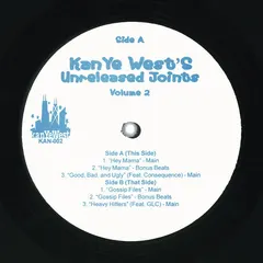 Kanye West – Unreleased Joints Volume 2 (Vinyl, 12")