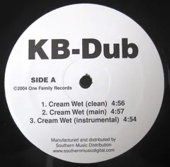 KB-Dub* – Cream Wet (Vinyl, 12")