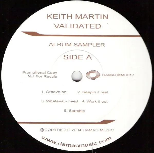 Keith Martin – Validated (Album Sampler)