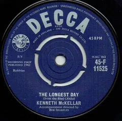 Kenneth McKellar – The Longest Day (Vinyl, 7")