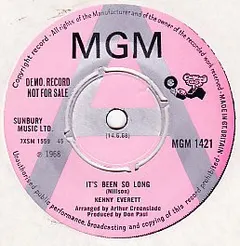 Kenny Everett – It's Been So Long / Without Her (Vinyl, 7")