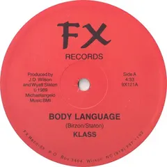 Klass (2) – Body Language (Vinyl, 12")