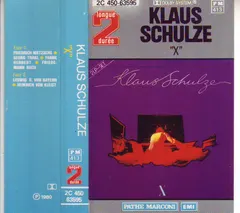 Klaus Schulze – "X" (Cassette, Album)