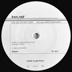 Kon.Rad – 26 Dot Com / Dirty Basstard (Vinyl, 12")