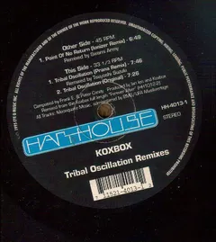 Koxbox – Tribal Oscillation (Remixes) (Vinyl, 12")