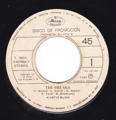 Kurtis Blow – The Breaks (Vinyl, 7")
