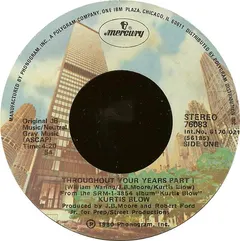 Kurtis Blow Mercury – Throughout Your Years (Vinyl, 7")